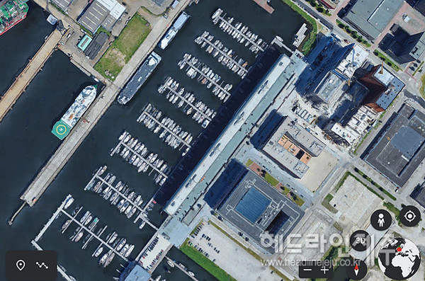 네덜란드 암스테르담 항구. <사진=구글어스> ⓒ헤드라인제주